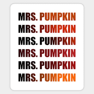 Mrs. Pumpkin Magnet